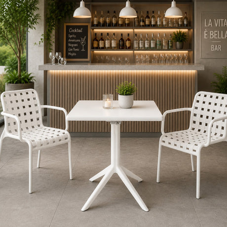 larcolaio larcolaio tavolo pieghevole top bianco 70x70x75 cm ean 8004944750443