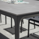 moia greenwood moia greenwood tavolo alghero 180 x 90 cm in alluminio antracite con piano in gres grigio tavolo outdoor design moderno ean 8013054837944
