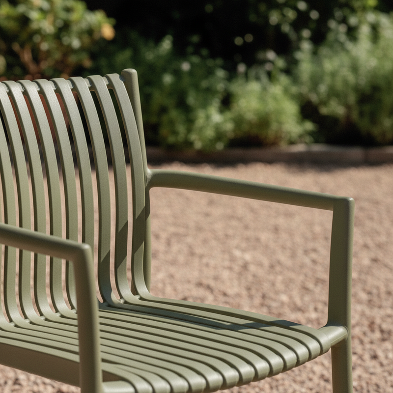 moia greenwood moia greenwood sedia poltrona siena in polipropilene verde a listelli sedia outdoor impilabile resistente uv ean 8013054838415