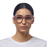 okkia okkia occhiale da lettura mod claudia premontato gatto soft touch pink havana diottrie 3 00 ean 8055773193055