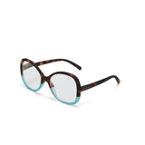 okkia okkia occhiale da lettura mod verona premontato butterfly soft touch spring anti luce blu havana blue diottrie 3 00 ean 8056211374043