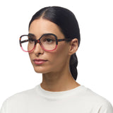 okkia okkia occhiale da lettura mod verona premontato butterfly soft touch spring anti luce blu havana pink diottrie 1 5 ean 8056211374418