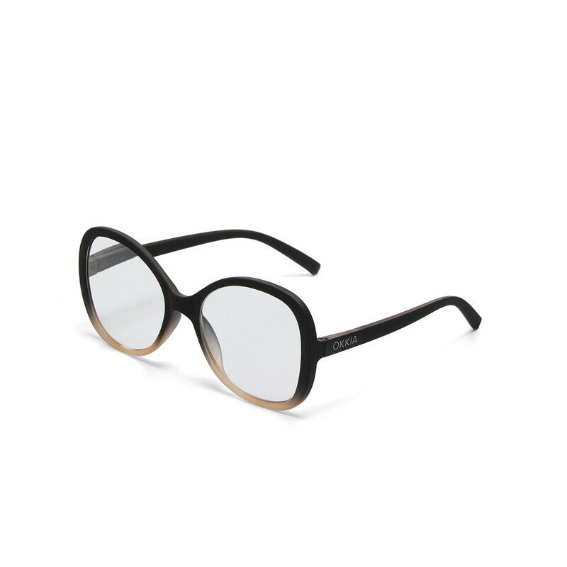 okkia okkia occhiale da lettura mod verona premontato butterfly soft touch spring anti luce blu rosa nero diottrie 2 50 ean 8056211373985