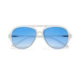okkia okkia occhiale da sole premontato a forma di goccia mod alessio translucent clear lenti dark blue ean 8056211375408