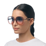 okkia okkia occhiale da sole premontato butterfly mod anna soft touch pink havana lenti blue pink ean 8056211374272