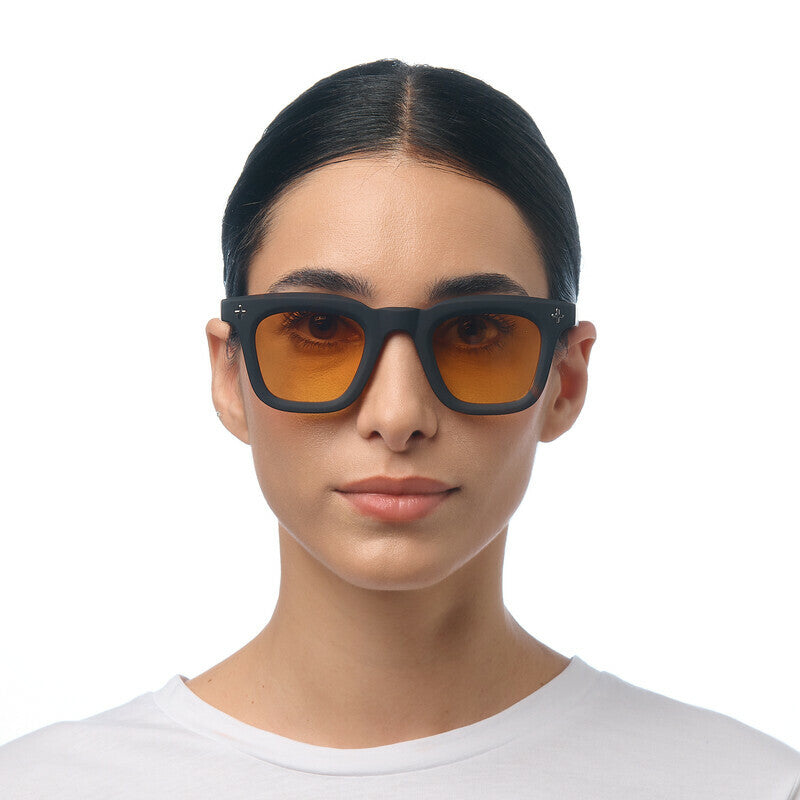 okkia okkia occhiale da sole premontato mod firenze soft touch black havana lenti yellow ean 8056211375712