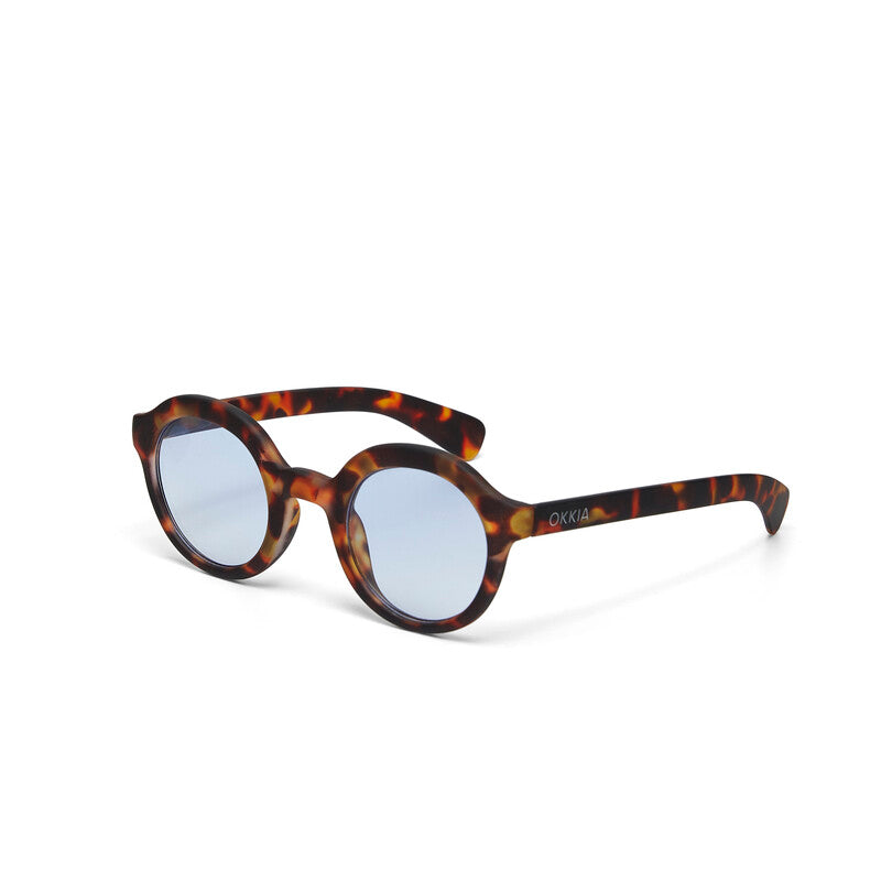 okkia okkia occhiale da sole premontato mod lauro soft touch classic havana lenti blue ean 8055773197176