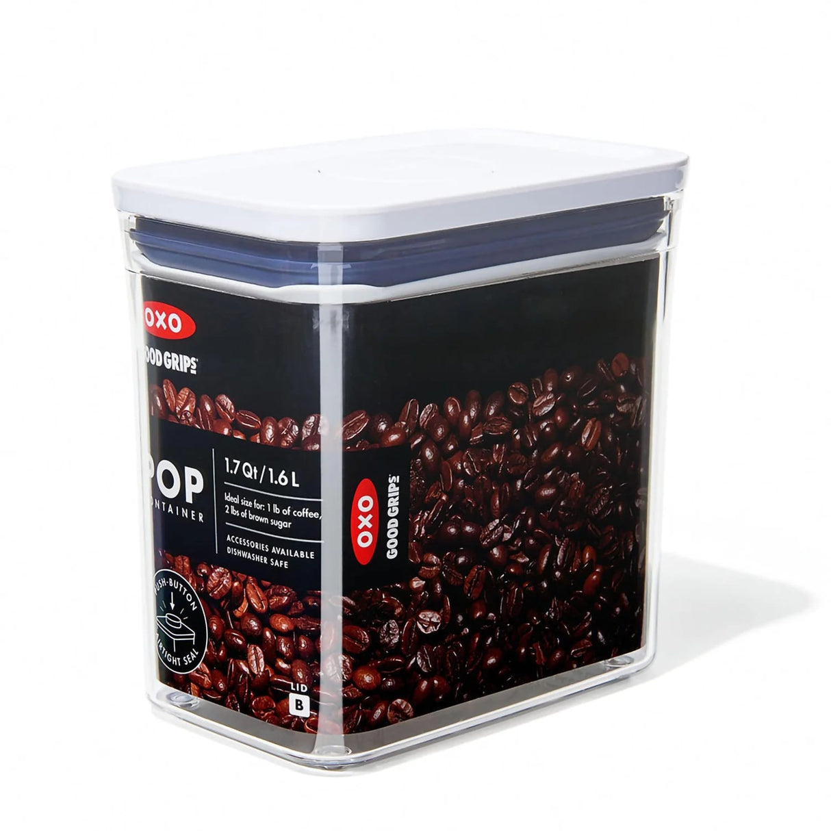 oxo oxo good grips contenitore pop rettangolare basso 16 lt ean 719812685021