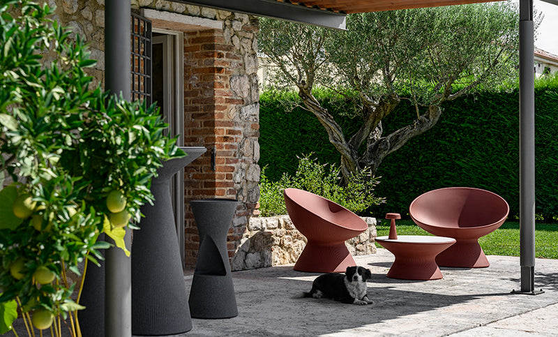 plust plust sgabello fade basso indoor outdoor lava
