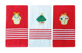 preziosa home preziosa home set 3 pz strofinacci spugna jacard ass natale ass natale 50 x 70 cm multicolor cotone ean 8050264140075