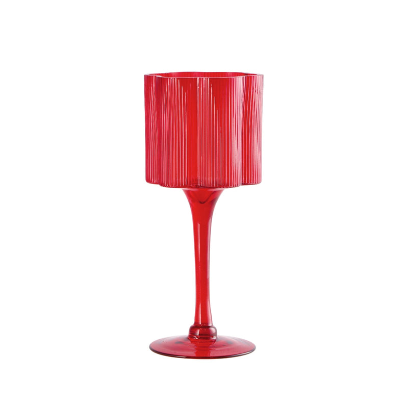 regalo italiano regalo italiano portacandela fiore d 11 cm h 25 cm ass vetro 1 pz ean 8057586170919