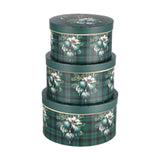 regalo italiano regalo italiano set 3 scatole tonde di natale cartone ass rosso o verde 1 pz ean 8057586117570