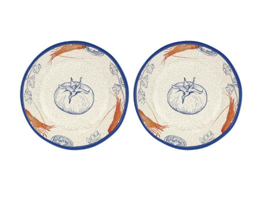rose tulipani rose tulipani set 2 piatti fondi ocean line melamina d 19 cm ean 8018594611153