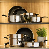tognana tognana tegame 2 manici d 28 cm linea luxury design acciaio inox ean 8056444040234