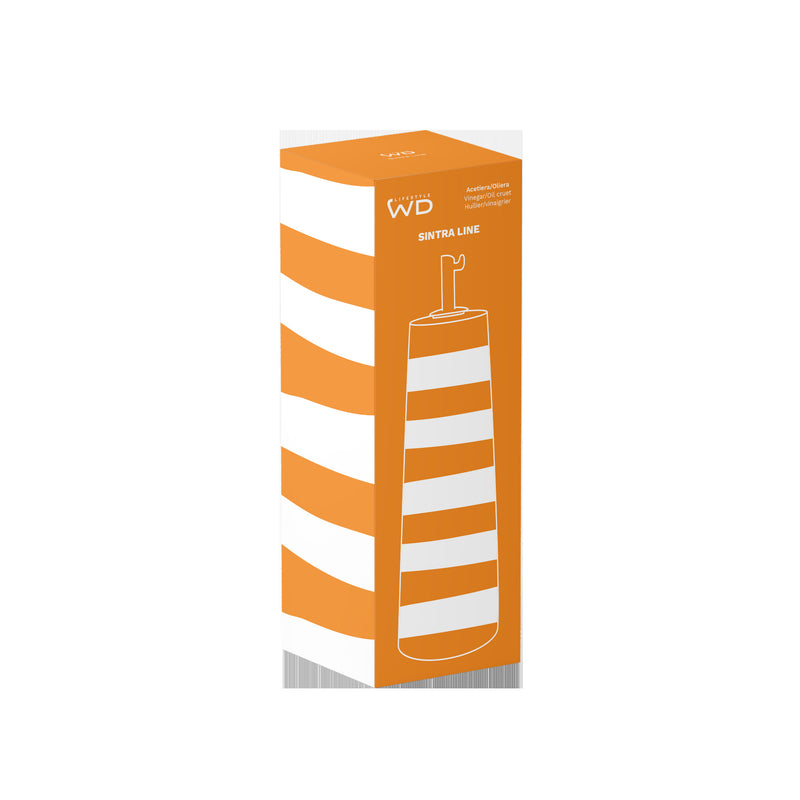 wd lifestyle wd lifestyle oliera acetiera in stoneware 490 ml arancione ean 8055035684819