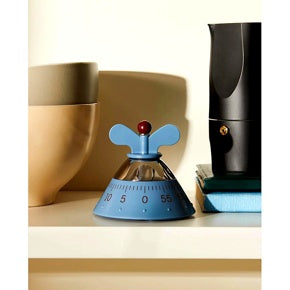 alessi alessi kitchen timer contaminuti nero timer da cucina meccanico pratico e preciso ean 8003299957910