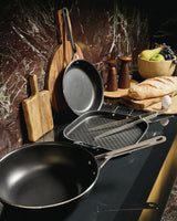 alessi alessi pots pans padella d 28 cm con manico nero ean 8003299496709