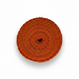 Allestisci con calore il nastro Arpimex Juta Arancio 35 mm × 18 mt. Perfetto per cerimonie, bomboniere e packaging rustico. ean  8018318258350