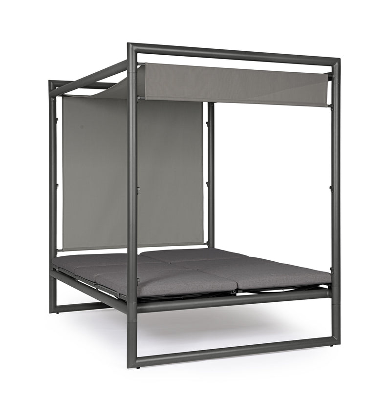 bizzotto bizzotto daybed konnor antracite struttura alluminio 213 x 149 x 196 cm tessuto idrorepellente ean 8051836690134