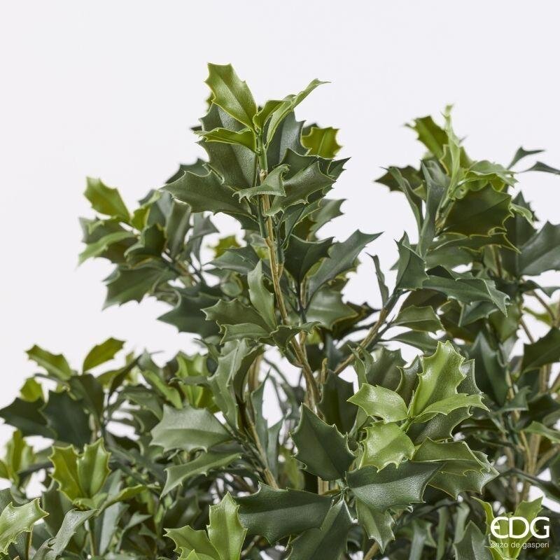edg enzo de gasperi edg enzo de gasperi pianta artificiale agrifoglio h 140 cm con vaso anti uv verde per interno ed esterno ean 8059824655363
