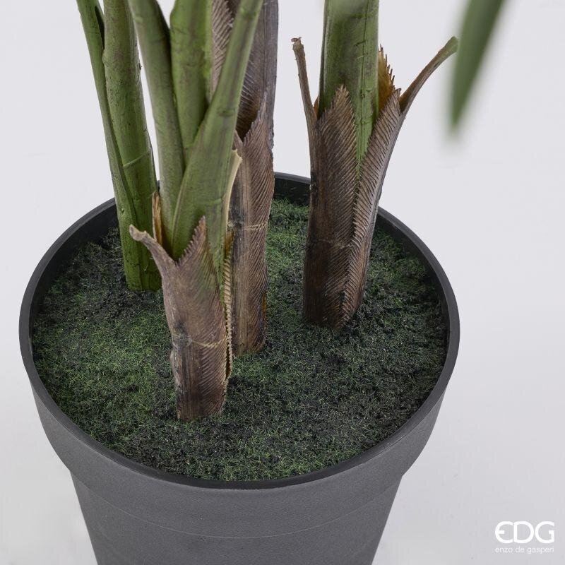 edg enzo de gasperi edg enzo de gasperi pianta artificiale palma areca h 142 cm verde con vaso anti uv per interno ed esterno ean 8059824655387