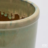 edg enzo de gasperi edg enzo de gasperi vaso glaze cilindro h 23 cm d 245 cm ceramica waterproof colore lime ean 8059824609830