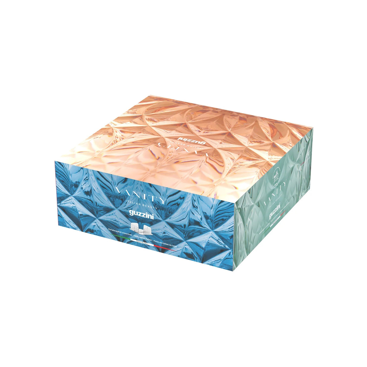 guzzini guzzini portatovaglioli orizzontale vanity bio based 20 x 20 cm blu ean 8008392400998