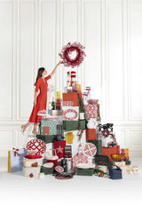 guzzini guzzini set tortiera natalizia harmonia melamina d 304 cm h 15 cm table decor bianco rosso ean 13292331