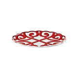 guzzini guzzini vassoio ovale grande natalizio harmonia melamina 515 x 38 cm table decor bianco rosso ean 8008392412519