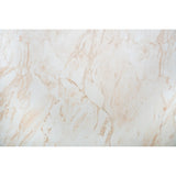 Piano tavolo HPL 70×70 cm sp. 10 mm finitura Calacatta effetto marmo bianco, antigraffio e impermeabile. Made in Italy per bar e hotel.