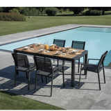 moia greenwood moia greenwood tavolo maiorca allungabile 160210x95 cm alluminio antracite con piano resin wood tavolo outdoor design moderno ean 