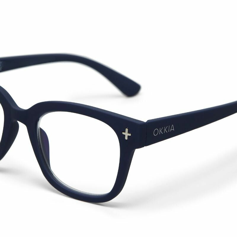 okkia okkia occhiale da lettura mod giovanni premontato soft touch spring anti luce blu magframe midnight diottrie 2 00 ean 8056211370731