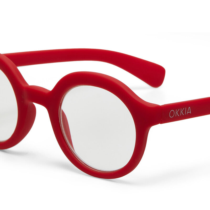 okkia okkia occhiale da lettura mod lauro premontato soft touch red diottrie 2 00 ean 8056211371059