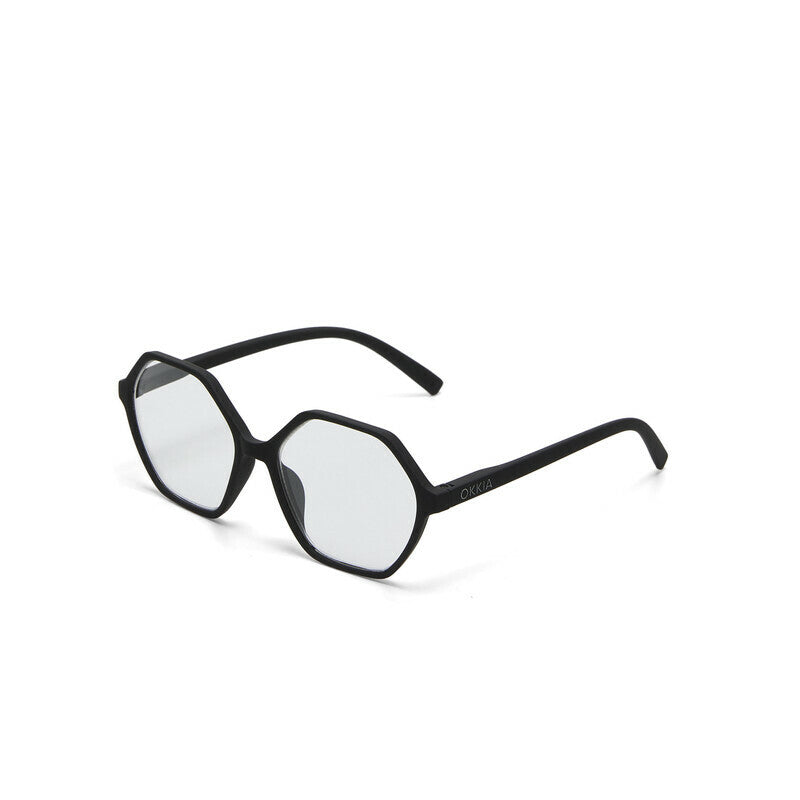 okkia okkia occhiale da lettura mod valencia premontato soft touch spring anti luce blu nero diottrie 1 00 ean 8056211374159
