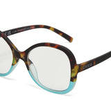 okkia okkia occhiale da lettura mod verona premontato butterfly soft touch spring anti luce blu havana blue diottrie 1 50 ean 8056211374012