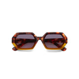 okkia okkia occhiale da sole premontato esagonale mod andrea havana yellow ean 8055773193741
