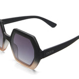okkia okkia occhiale da sole premontato esagonale mod emma black pink ean 8055773198012