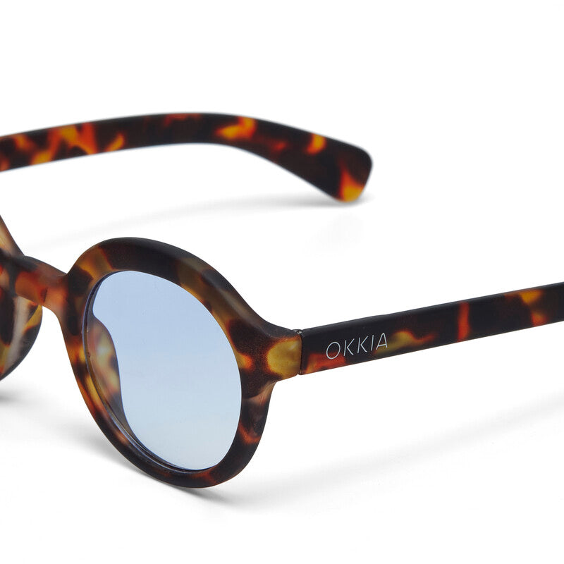 okkia okkia occhiale da sole premontato mod lauro soft touch classic havana lenti blue ean 8055773197176