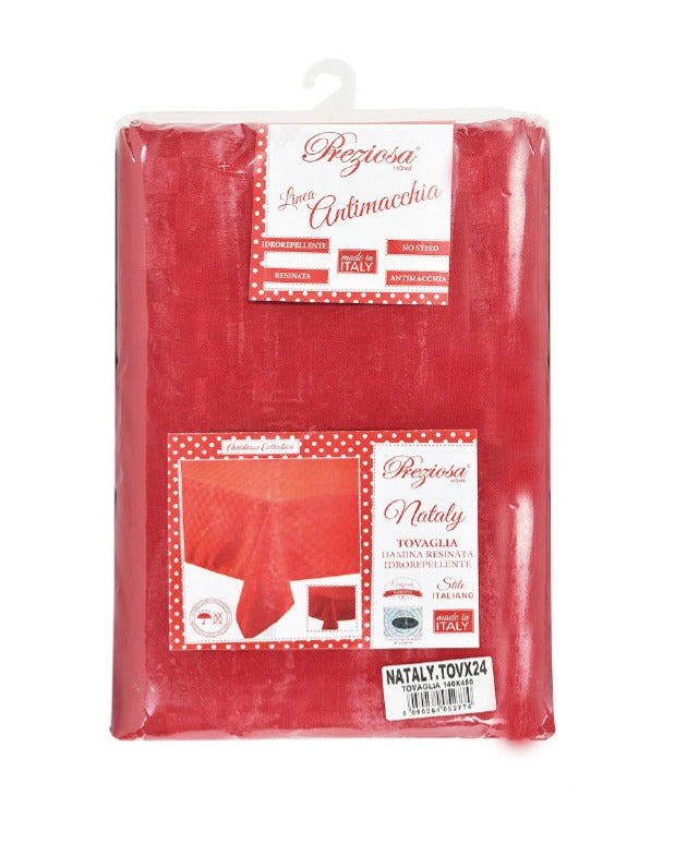 preziosa home preziosa home tovaglia damina ass natale 140 x 240 cm idrorepellente rosso 1 pz ean 8050264052750