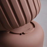 Vaso rigato TeraPlast Echo 50 Canyon, resina riciclabile Ø50 cm, 50 lt, sovrapponibile con Pulse e Moon, UV, indoor/outdoor. Design modulare. 