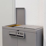 toomax toomax armadio 2 ante second life 66 x 40 cm h 88 cm grigio tortora mobile multiuso in plastica riciclata ean 8009371904551