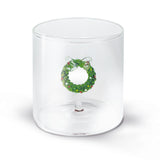 wd lifestyle wd lifestyle bicchiere in vetro borosilocato figure natale ass 250 ml 1 pz ean 8053300571291