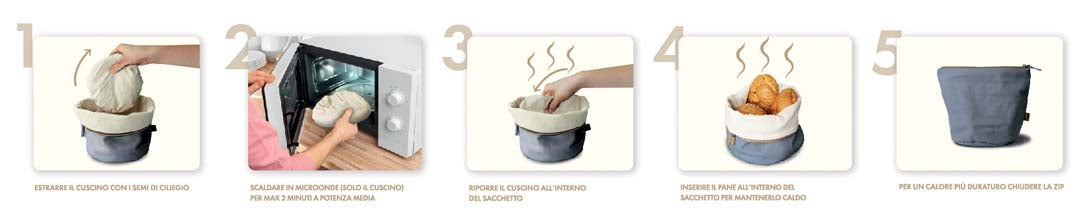 wd lifestyle wd lifestyle sacchetto pane riscaldabile cotone grigio ean 8053300570478