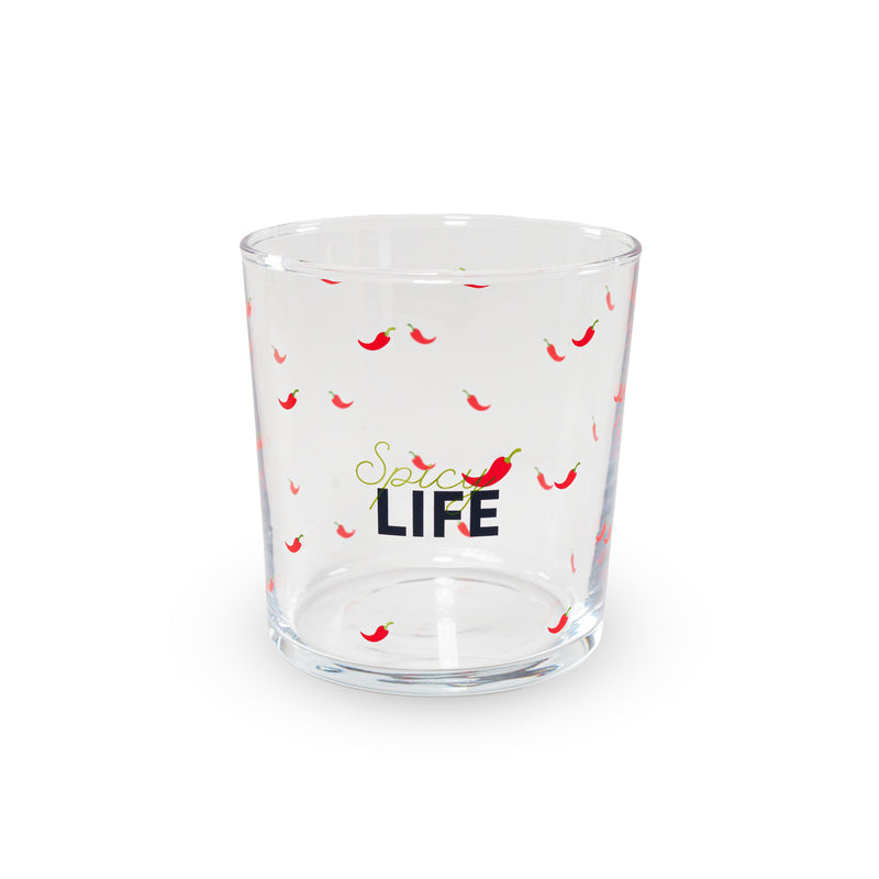 wd lifestyle wd lifestyle set 4 bicchieri in vetro 300 ml decoro scritte colorate ean 8055035685311