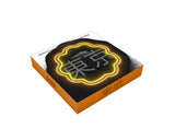 wd lifestyle wd lifestyle specchio decorativo con luci led 30 x 30 cm decoro onde ean 8053300577972