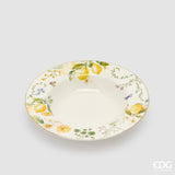 edg enzo de gasperi edg enzo de gasperi set piatti limoni fondi piatti frutta ciotoli 24 pz bianco giallo ean 8059824654625