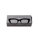 okkia okkia occhiale da lettura mod claudia premontato gatto soft touch spring nero diottrie 1 50 ean 8055773192928
