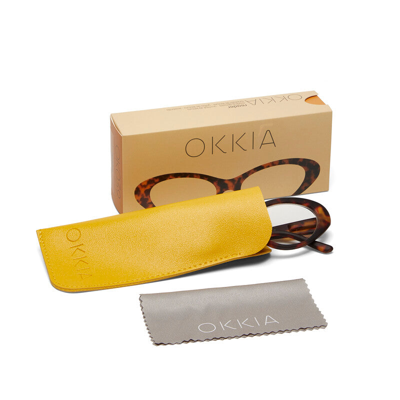 okkia okkia occhiale da lettura mod lina cat eye classic havana diottrie 3 00 ean 8055773199996