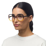 okkia okkia occhiale da lettura mod verona premontato butterfly soft touch spring anti luce blu havana giallo diottrie 1 50 ean 8056211374463