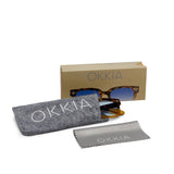 okkia okkia occhiale da sole premontato mod giovanni havana yellow w yellow finals ean 8055773195615